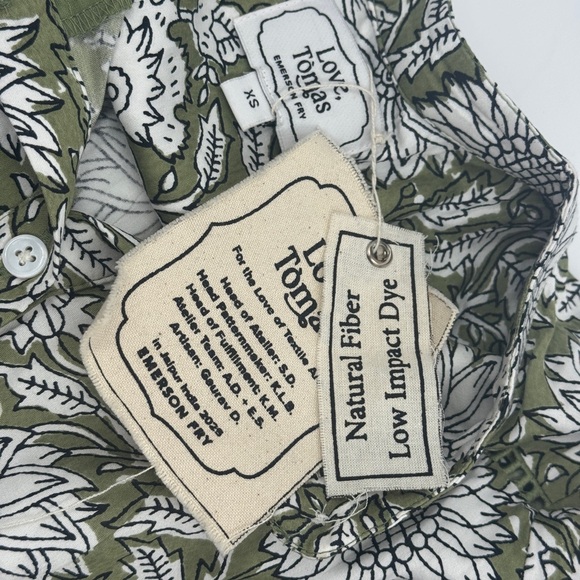 Tuckernuck LUCY 4 SHORT SLEEVE DRESS - ARLES GOTHIC OLIVE Emerson Fry OVERSIZED! - Picture 7 of 12